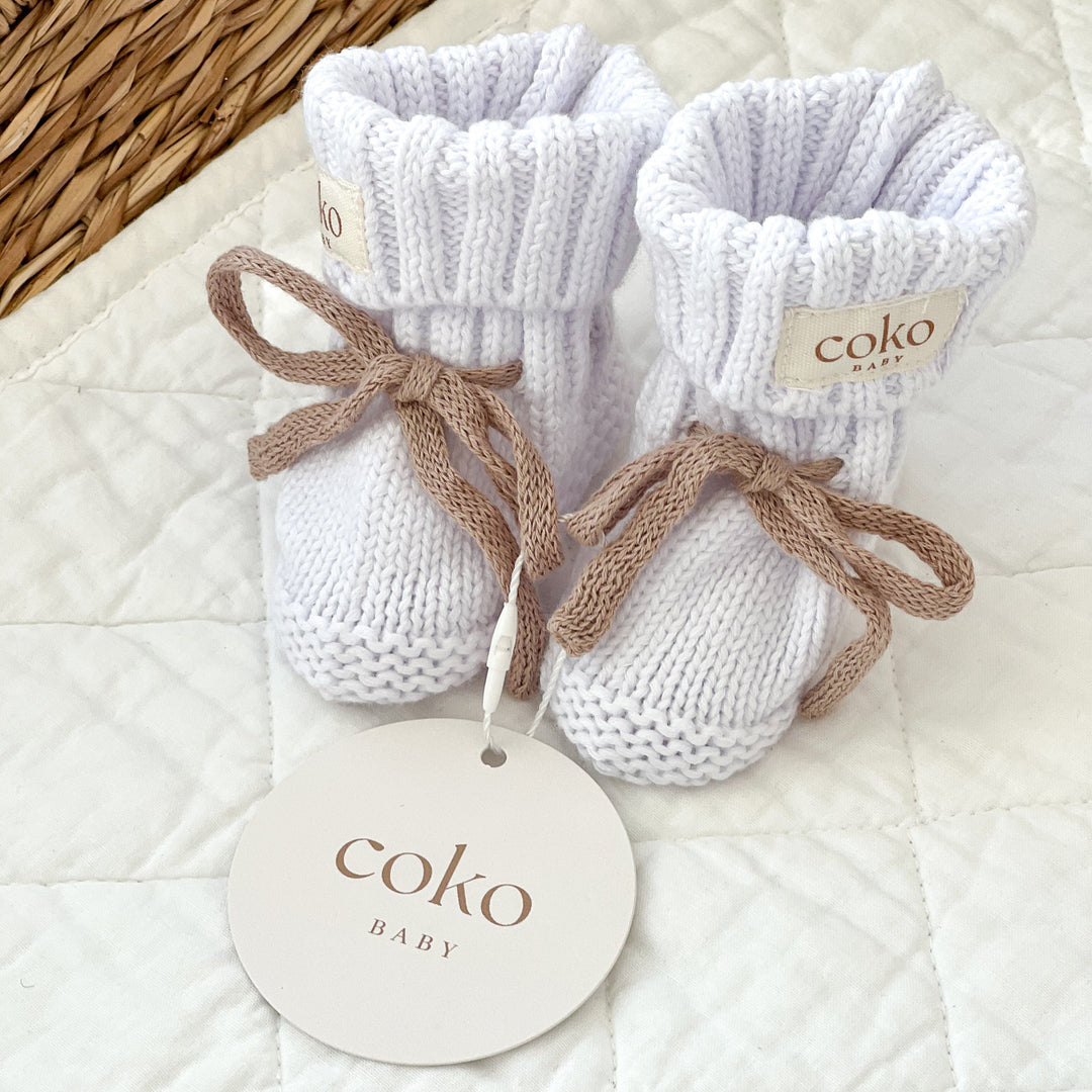 Heirloom Booties - Milk & Mocha