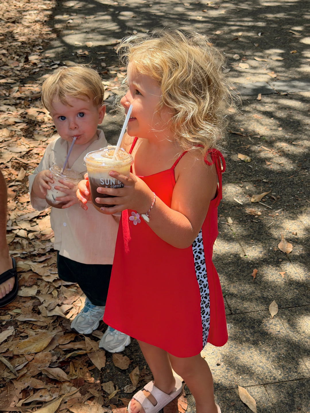 Leopard Stripe Mini Dress
