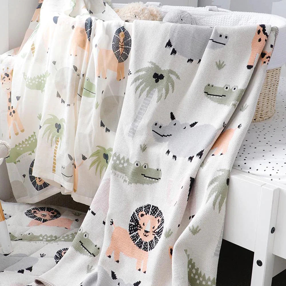 Blanket | Knit - Jungle Safari