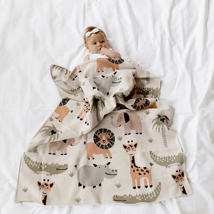 Blanket | Knit - Jungle Safari