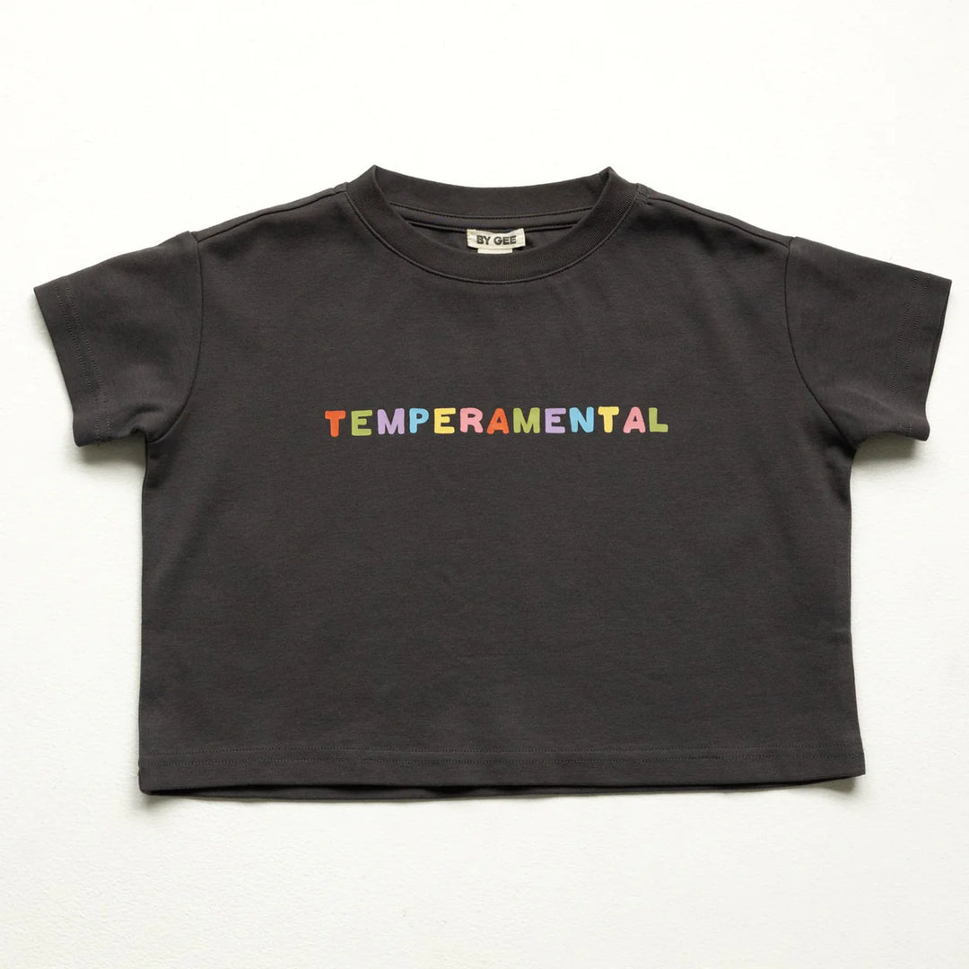 Temperamental Boxy Tee - Charcoal