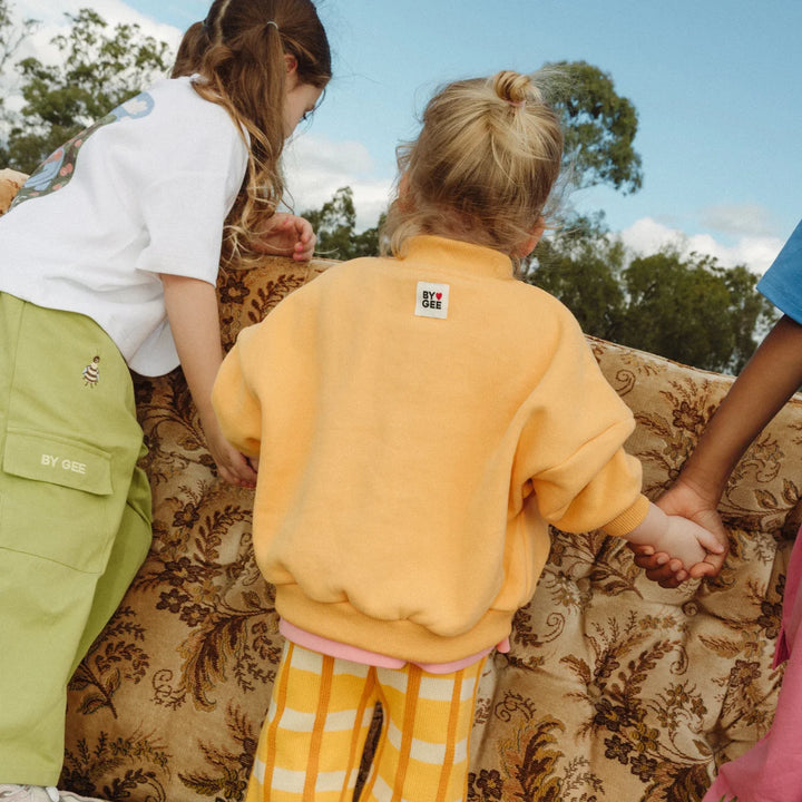 Cotton Boxy Sweatshirt - Honey
