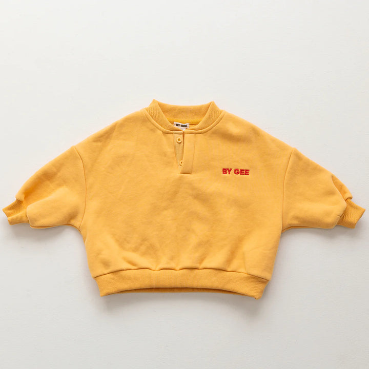 Cotton Boxy Sweatshirt - Honey