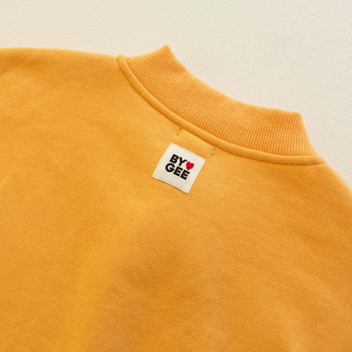 Cotton Boxy Sweatshirt - Honey