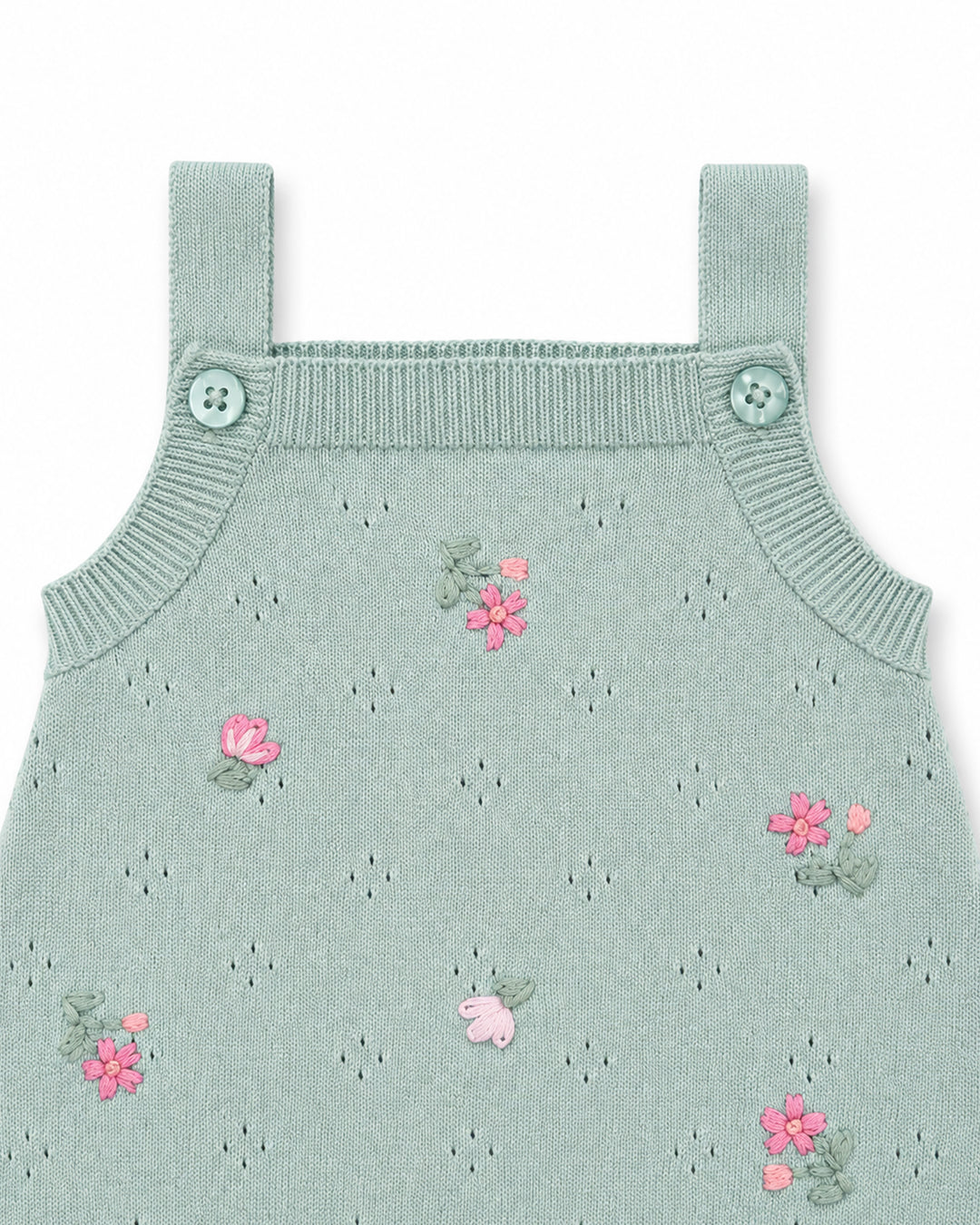 Chelsea Organic Hand Emb. Knit Bodysuit