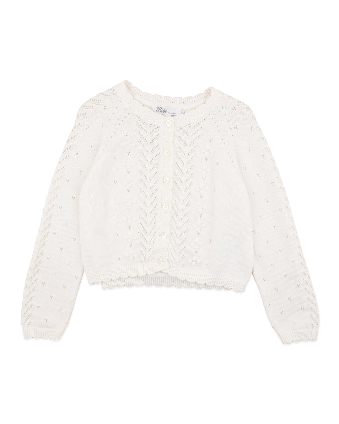 Organic Cloud Pointelle Cardi