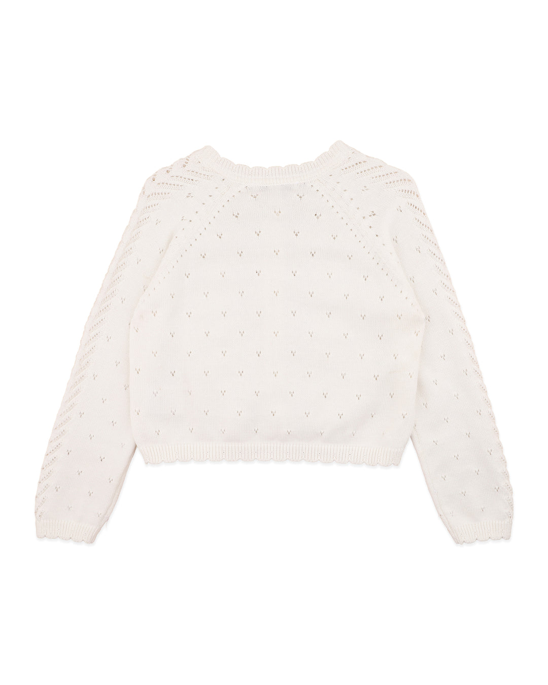 Organic Cloud Pointelle Cardi