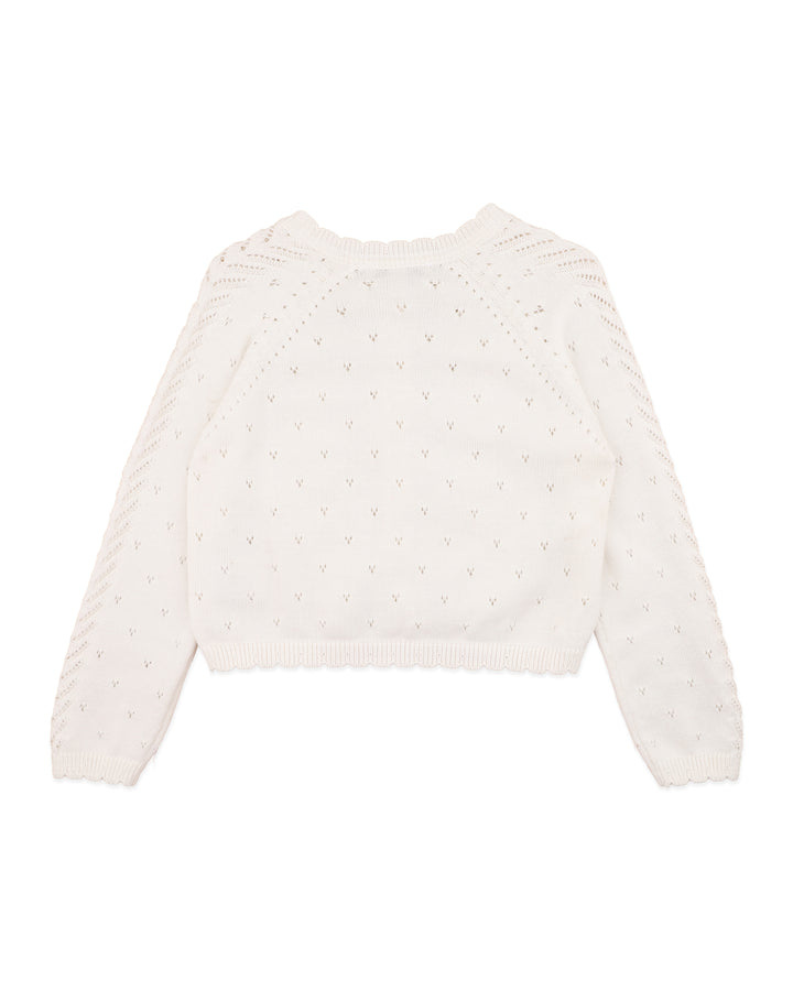 Organic Cloud Pointelle Cardi