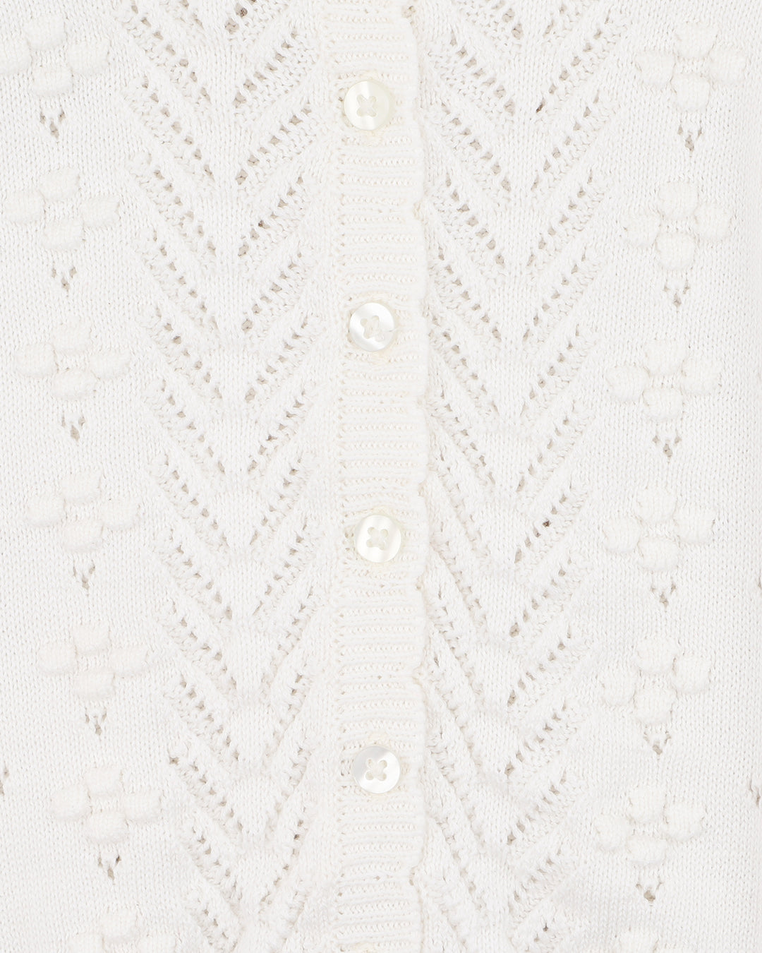 Organic Cloud Pointelle Cardi
