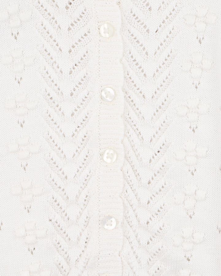 Organic Cloud Pointelle Cardi