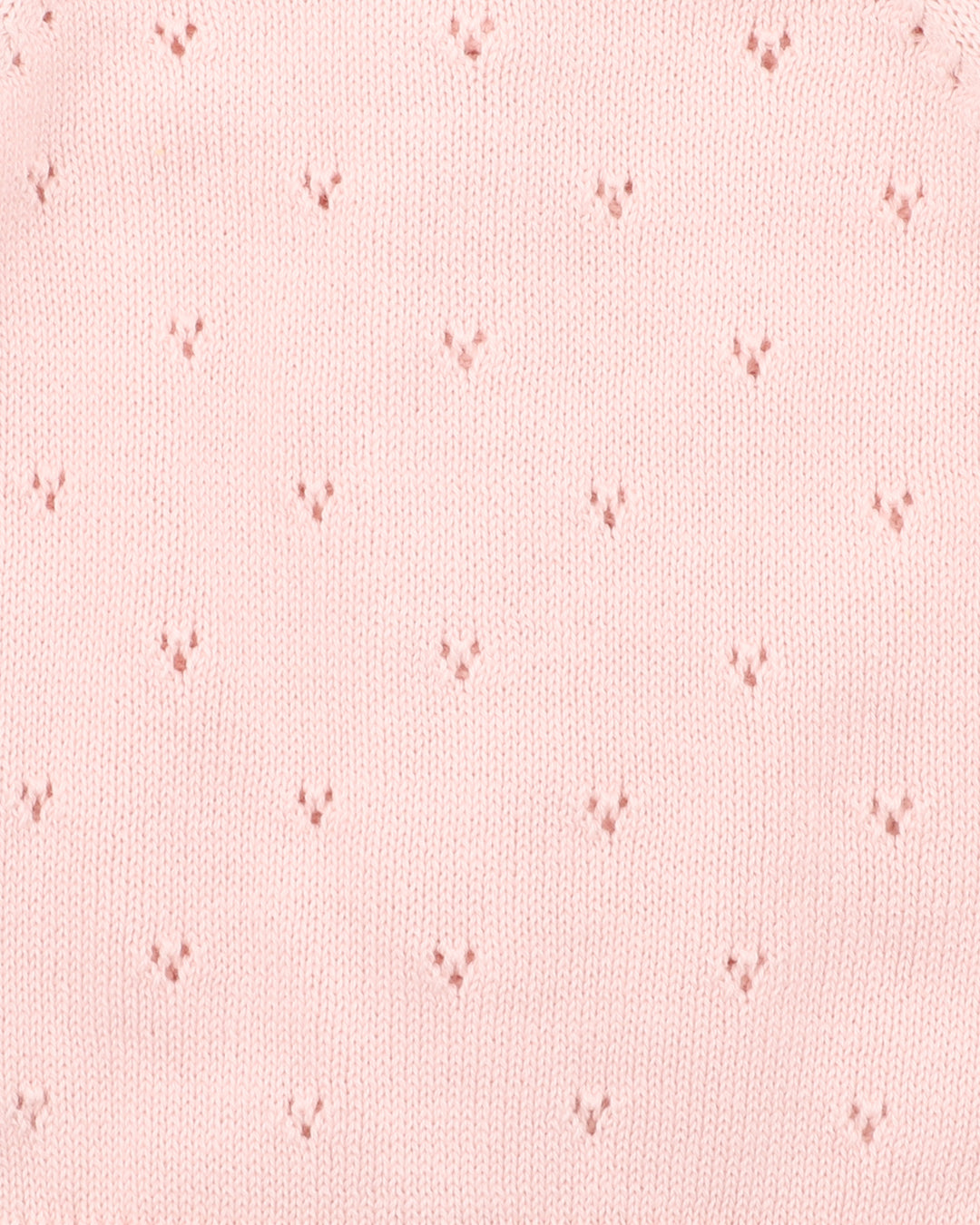 Organic Pink Pointelle Cardi - Junior