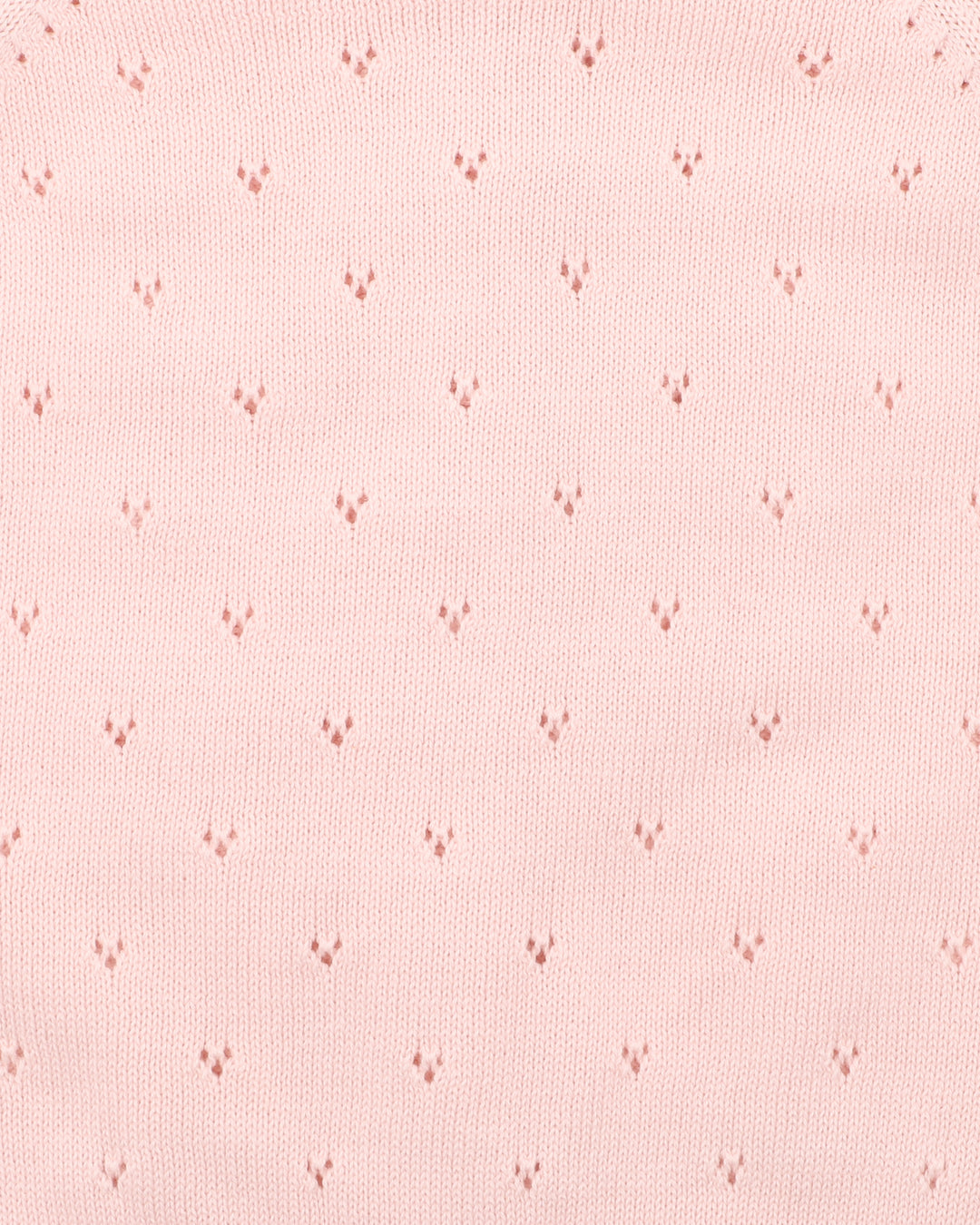 Organic Pink Pointelle Cardi