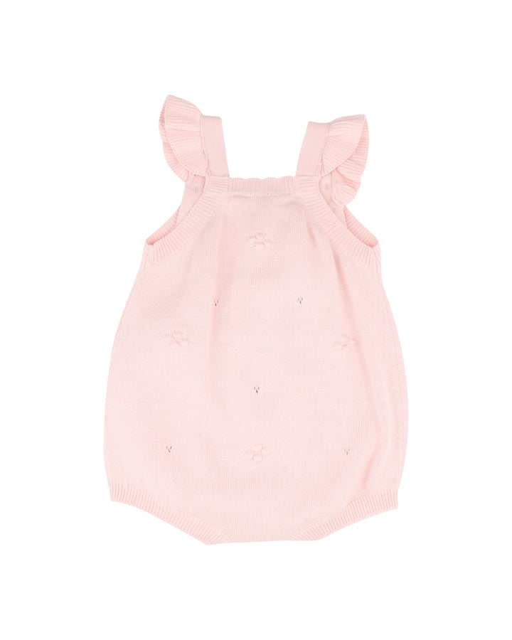 Bodysuit | Organic Pink Bobble Knit