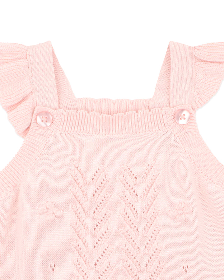 Bodysuit | Organic Pink Bobble Knit