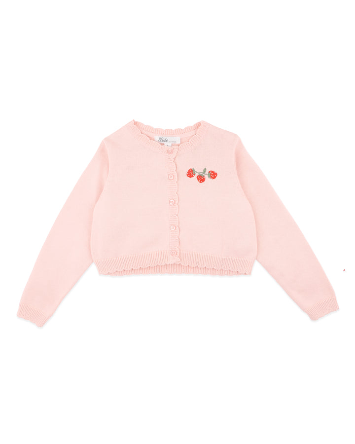 Organic Cardigan - Poppy