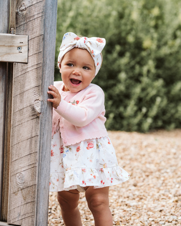 Organic Cardigan - Poppy