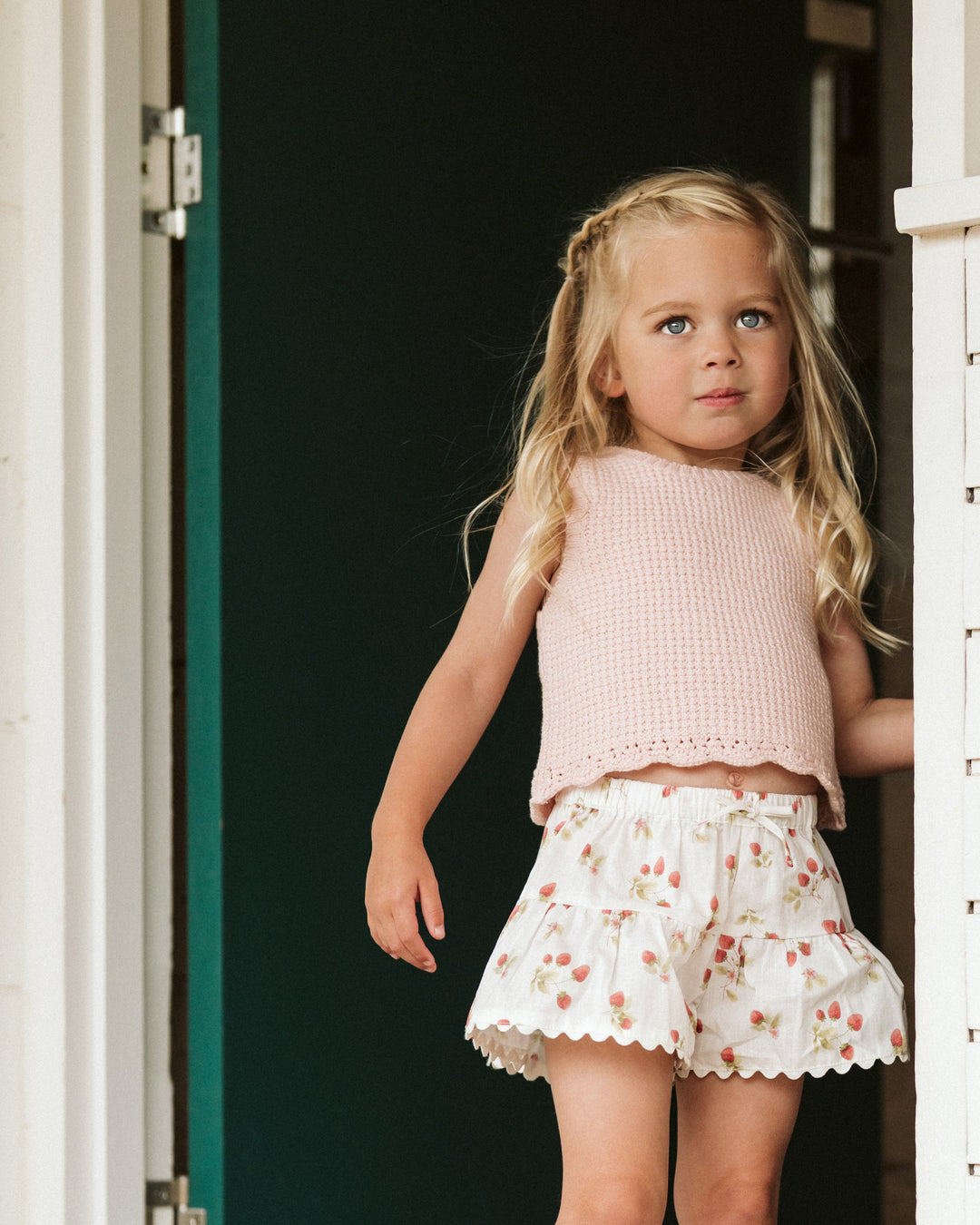 Organic Knitted Top - Poppy
