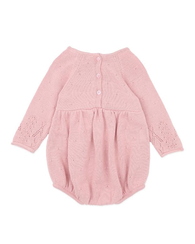 Bodysuit | Organic Knitted Pointelle - Fern Blossom