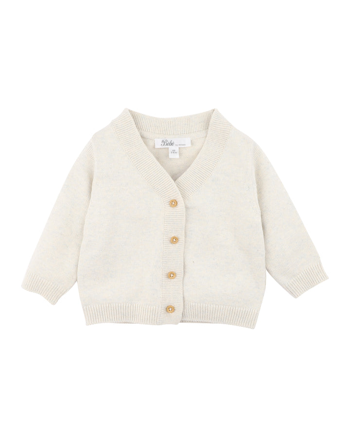 Brady Organic Cotton Marl Cardigan
