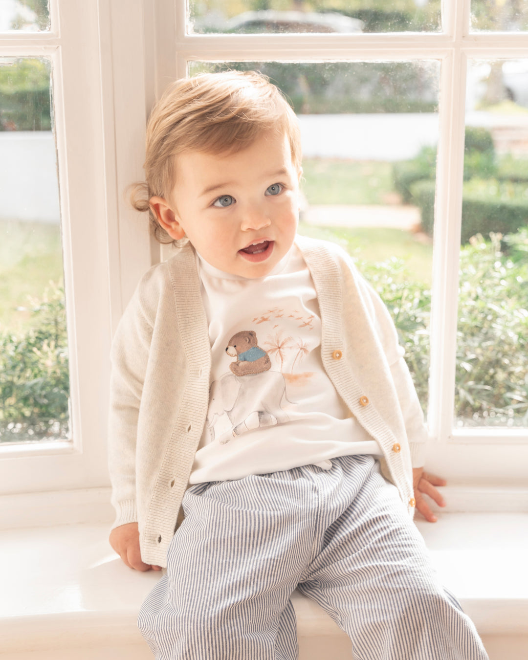 Brady Organic Cotton Marl Cardigan