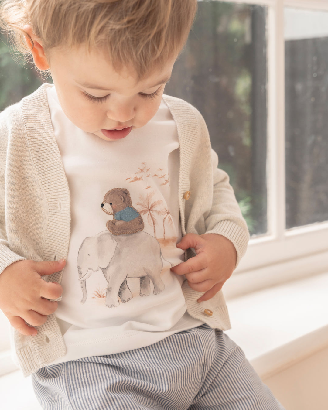 Brady Organic Cotton Marl Cardigan