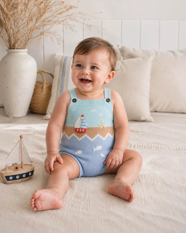 Max Organic Hand Emb. Knitted Bodysuit