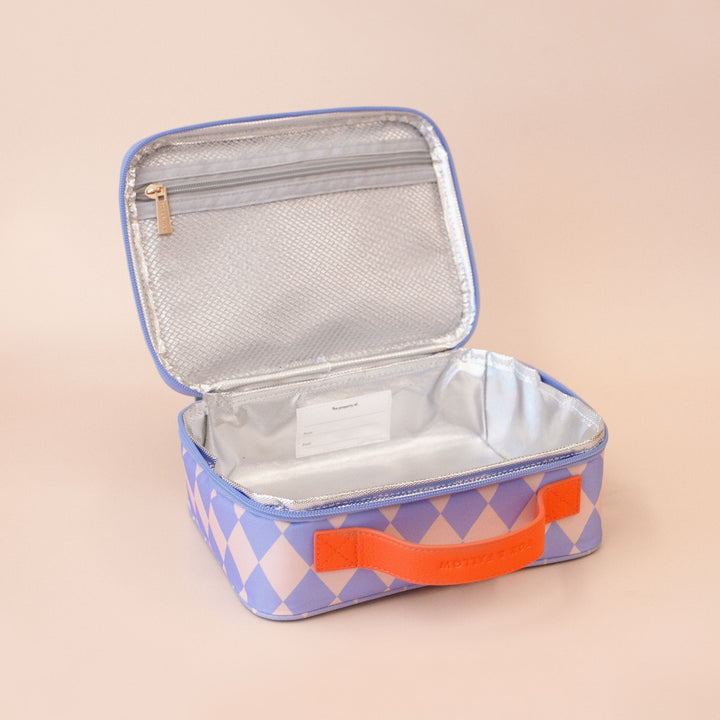 Mini Lunch Bag | Blue Diamonds