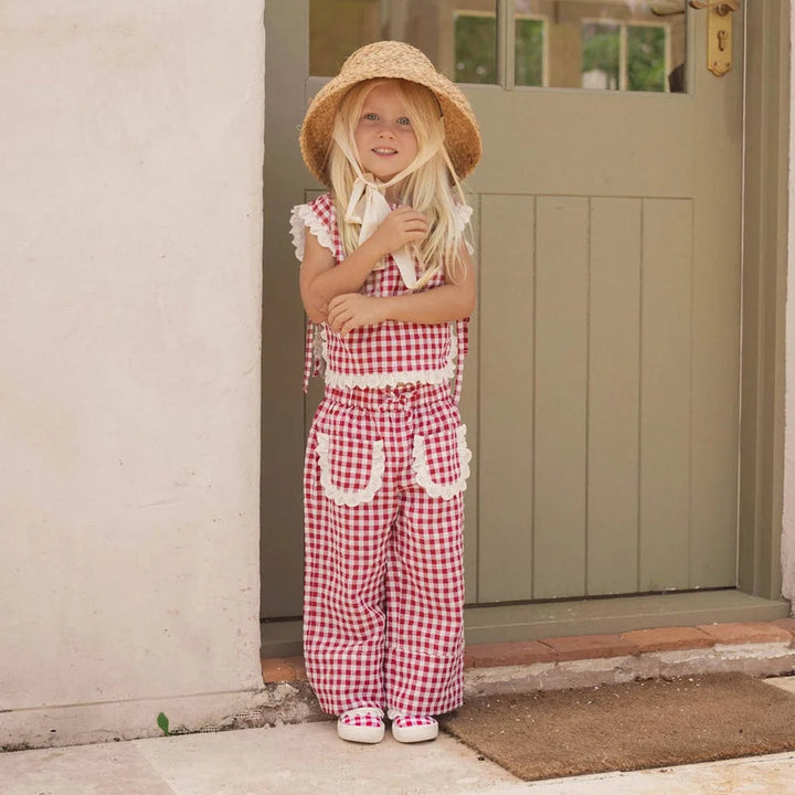 Marley Pant - Red White Check