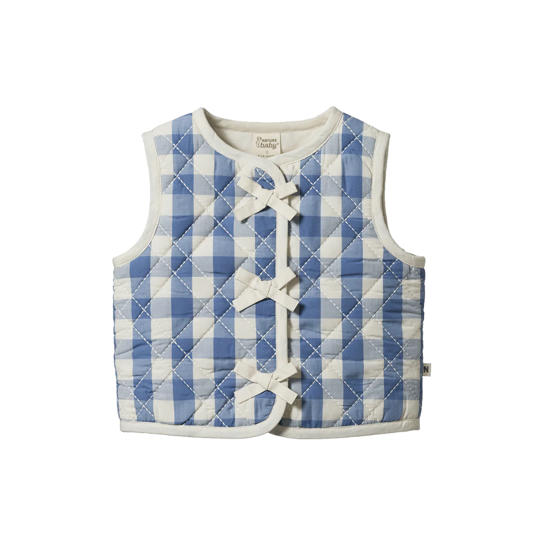 Quilted Vest | Marlo - Bluebelle Check