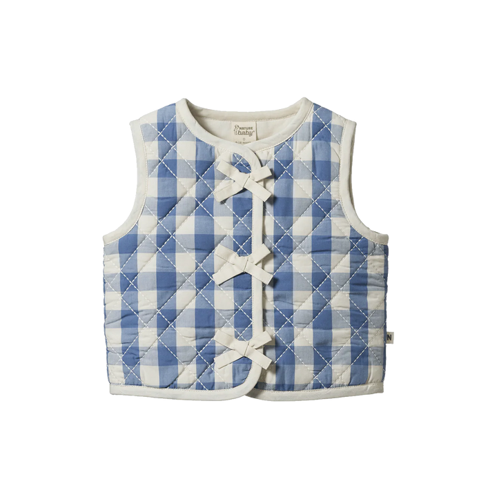 Quilted Vest | Marlo - Bluebelle Check