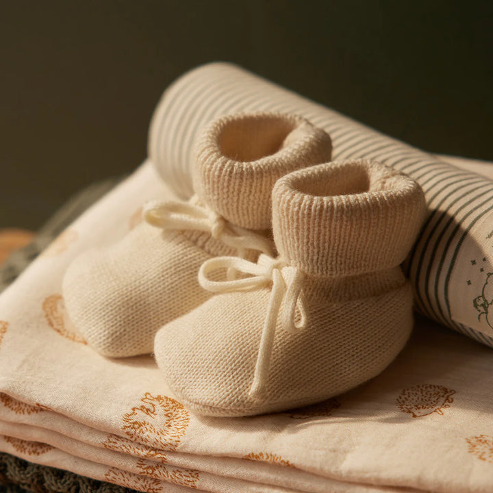 Booties | Merino Knit - Natural