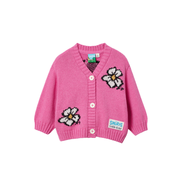 The Smurfs Flower Knit Cardigan