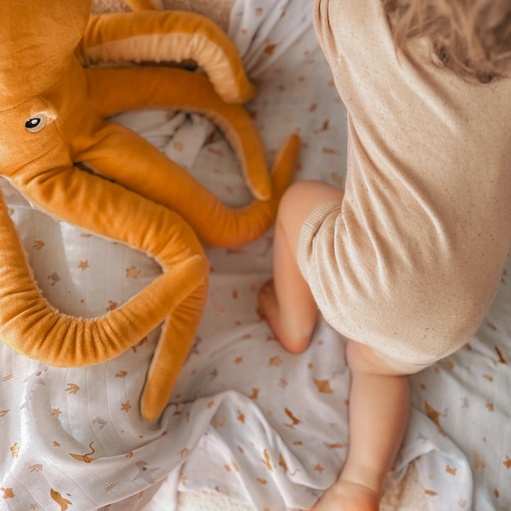 Swaddle | Organic - Ocean Creatures Sky