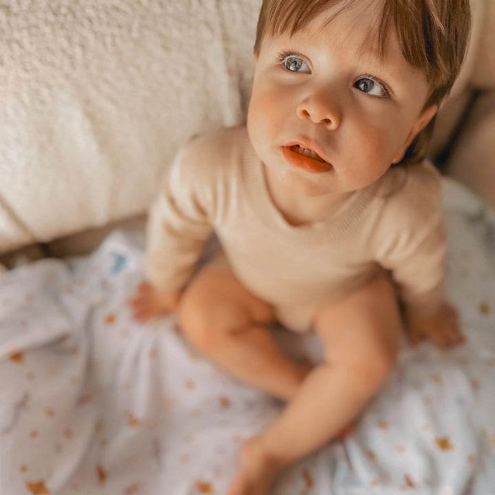 Swaddle | Organic - Ocean Creatures Sky