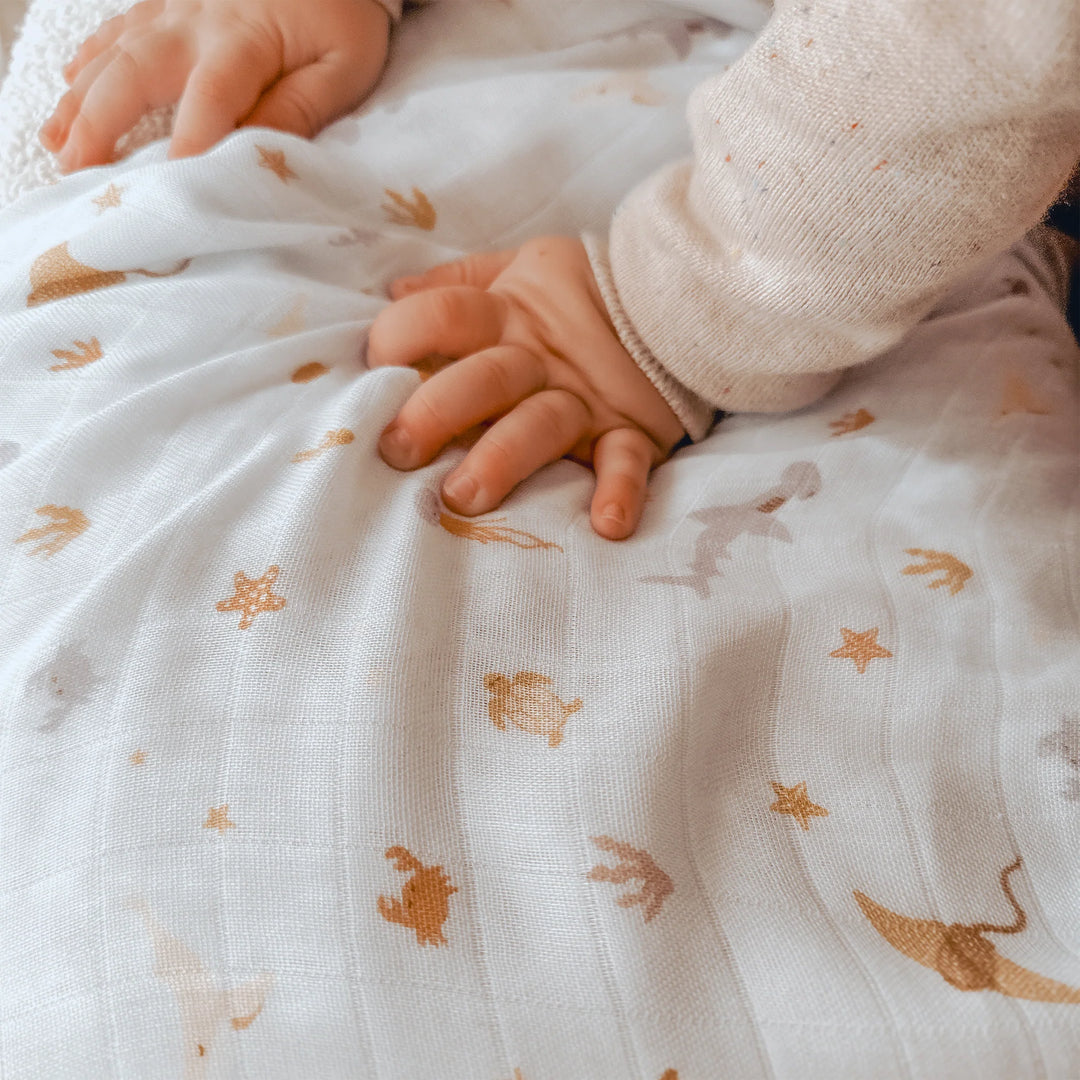 Swaddle | Organic - Ocean Creatures Sky