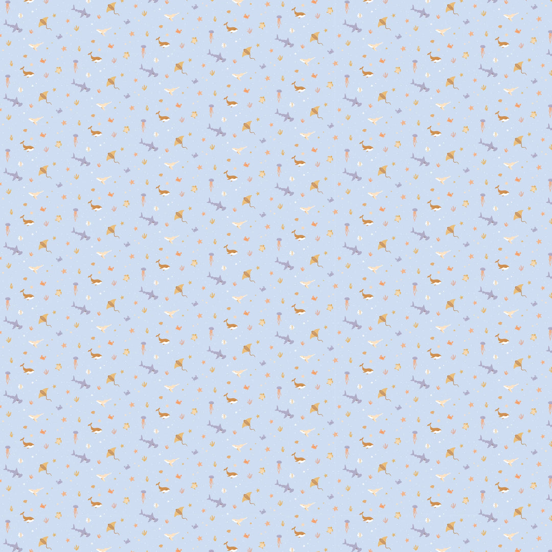 Swaddle | Organic - Ocean Creatures Sky