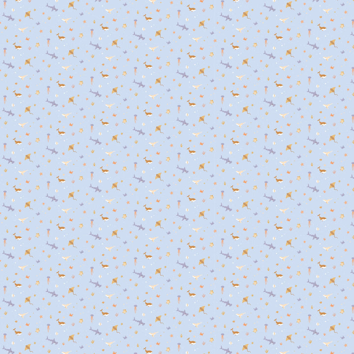 Swaddle | Organic - Ocean Creatures Sky