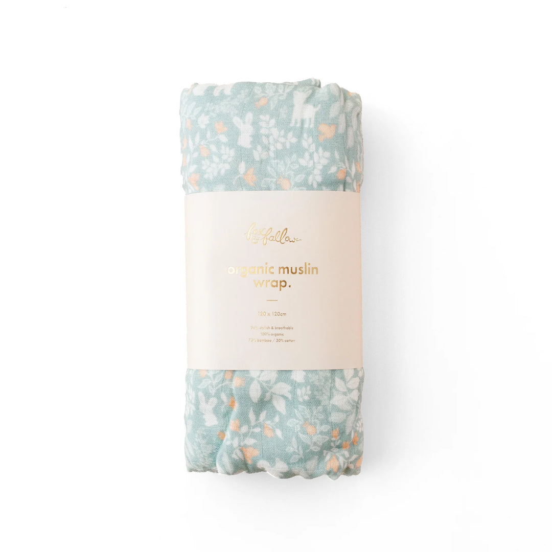 Swaddle | Organic - Forest Friends Sage