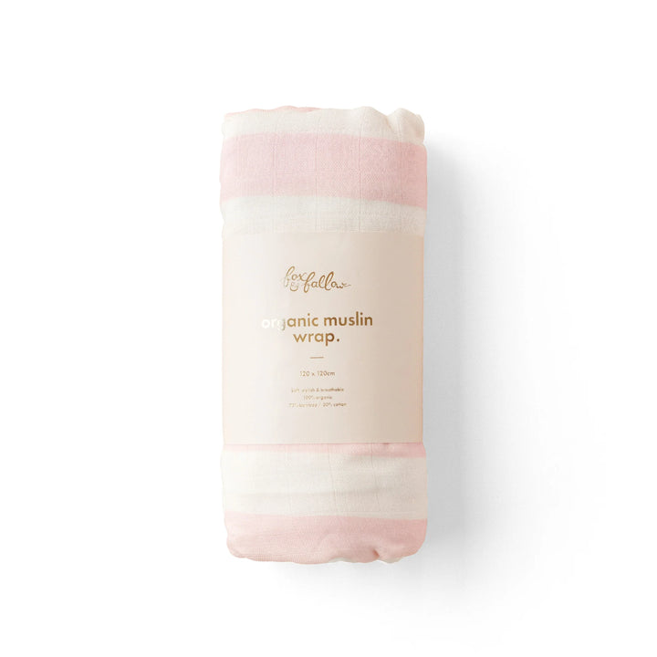 Swaddle | Organic - Petal Stripe