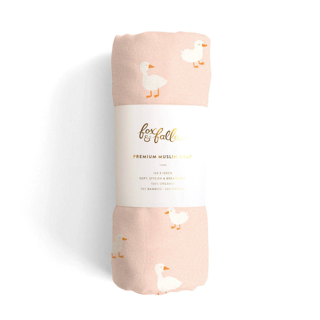 Swaddle | Organic - Pink Ducks