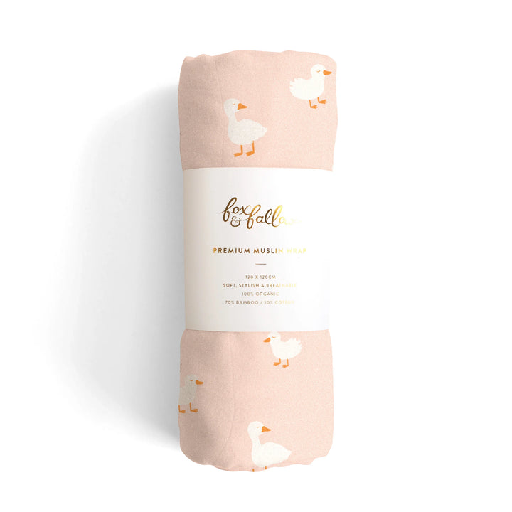 Swaddle | Organic - Pink Ducks