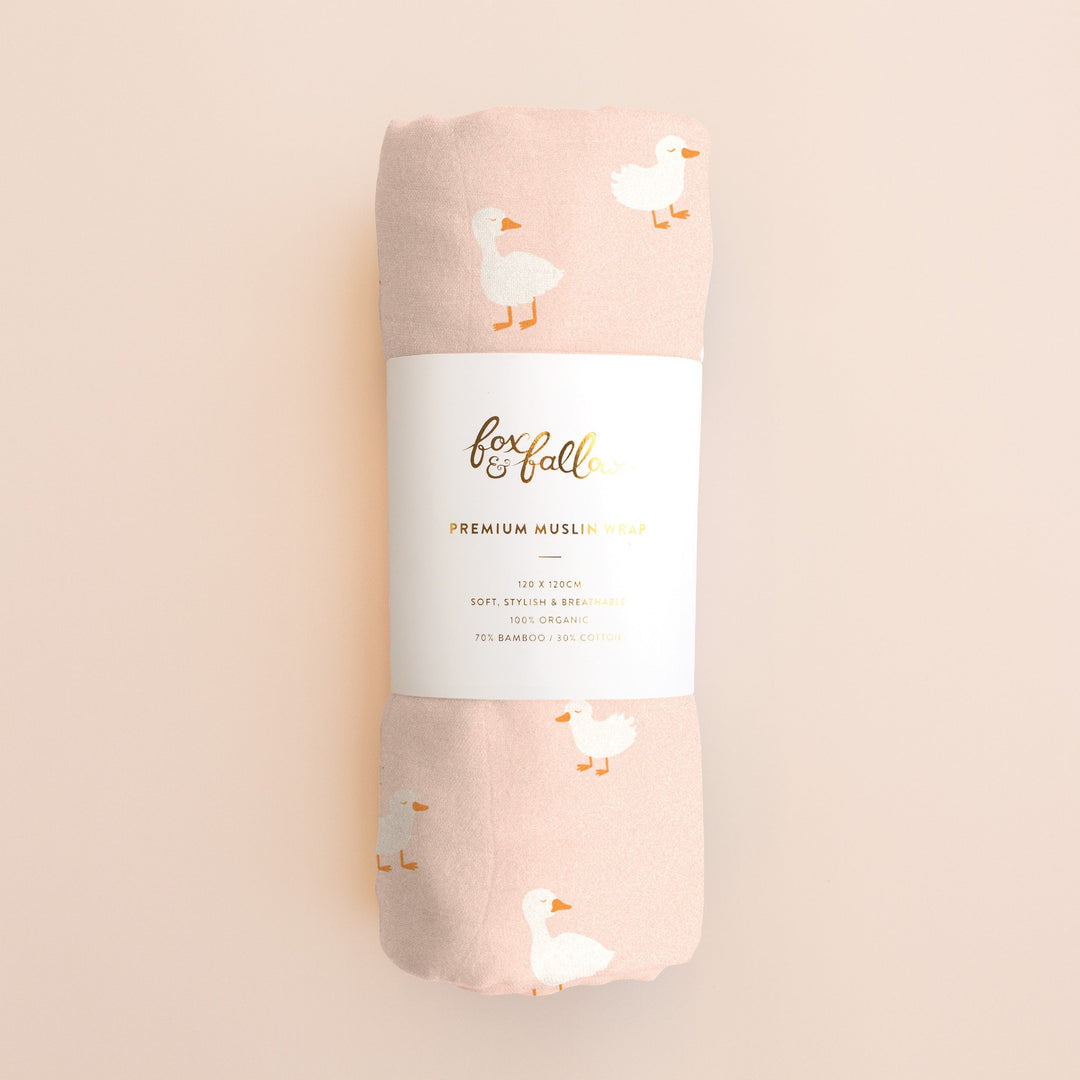 Swaddle | Organic - Pink Ducks