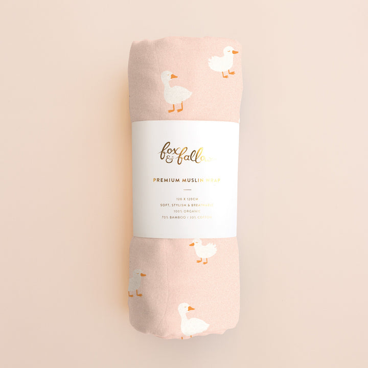 Swaddle | Organic - Pink Ducks