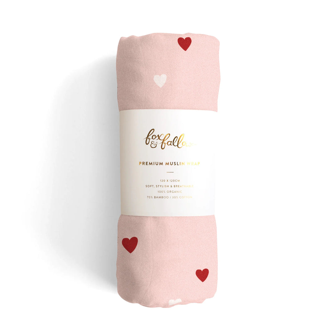 Swaddle | Organic - Little Hearts