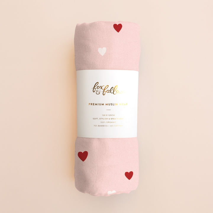 Swaddle | Organic - Little Hearts