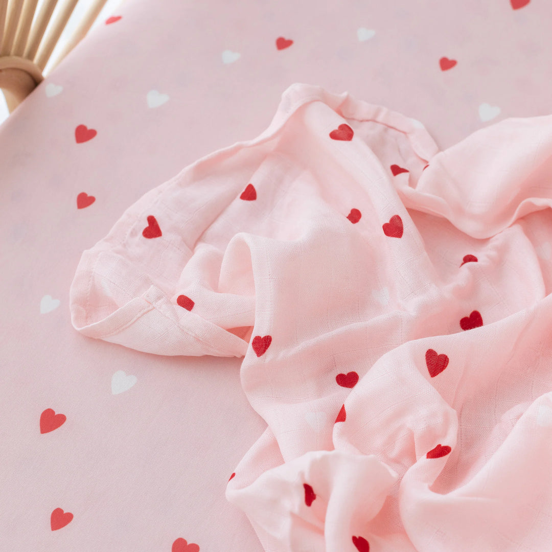 Swaddle | Organic - Little Hearts