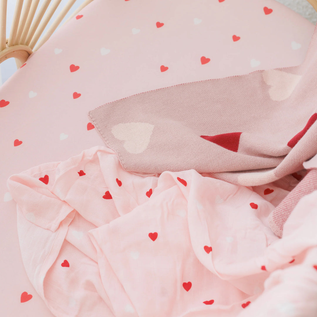 Swaddle | Organic - Little Hearts