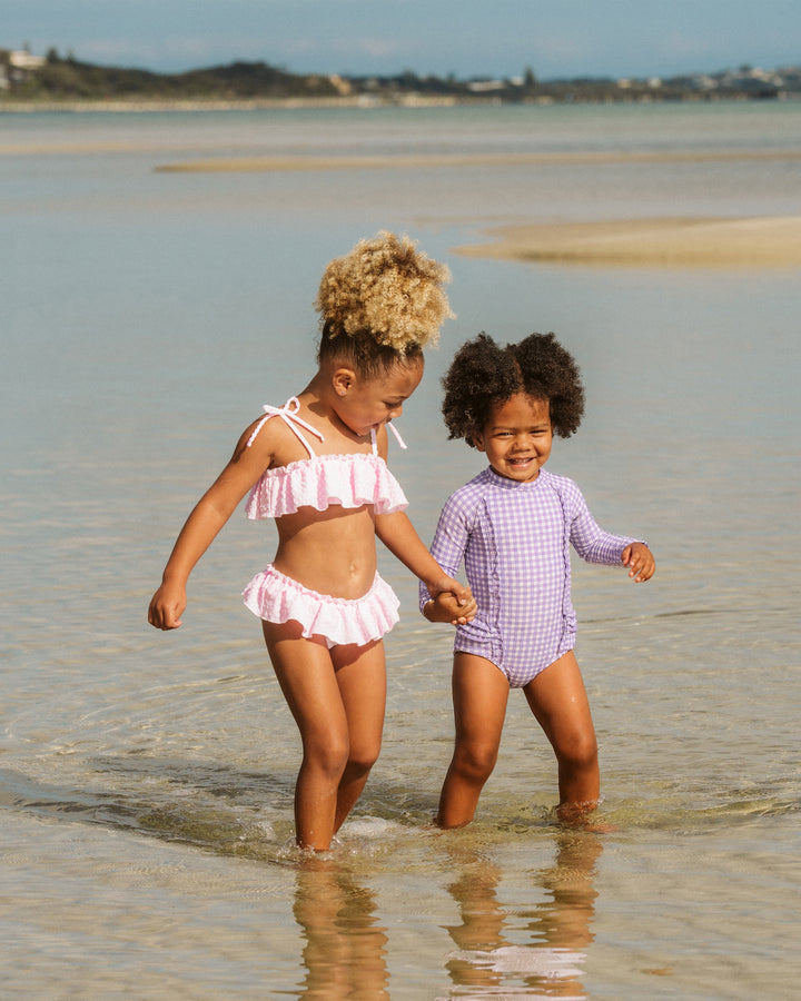 Sunsuit | Gingham - Lilac