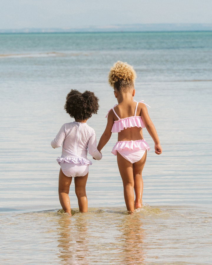 Sunsuit | Gingham - Lilac
