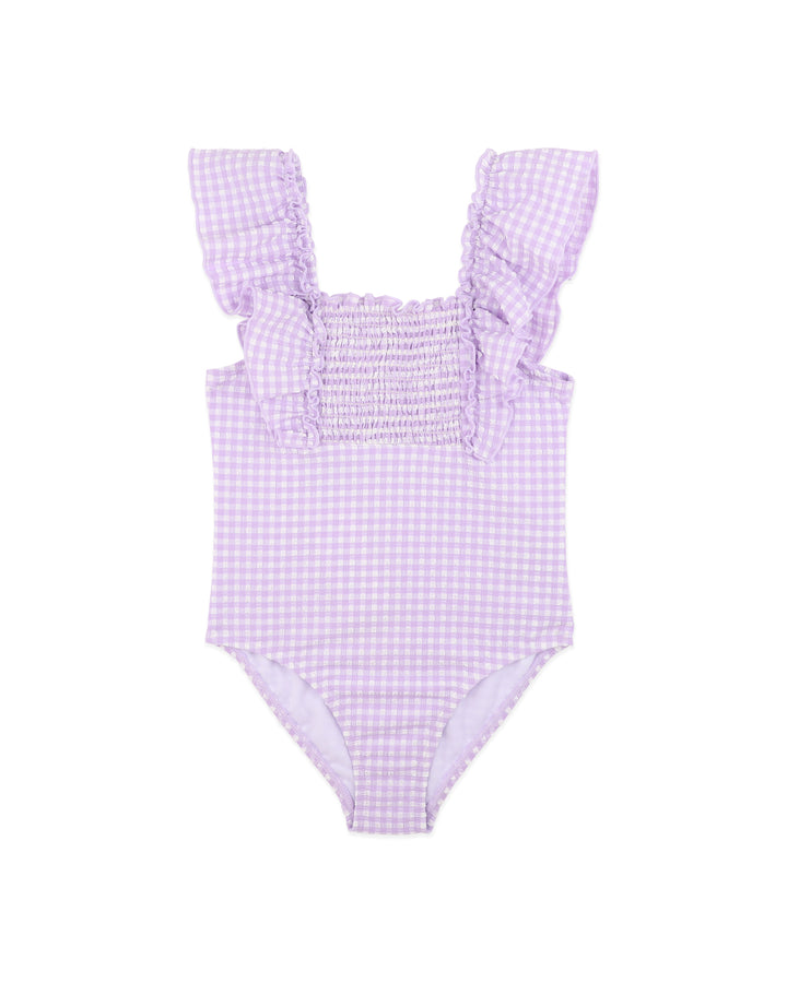 Swimsuit | Gingham - Lilac
